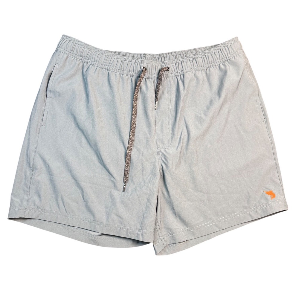 Salt Life Live Salty Mens XXL Gray Swim Trunks Board Shorts Marlin Logo 6 Inseam